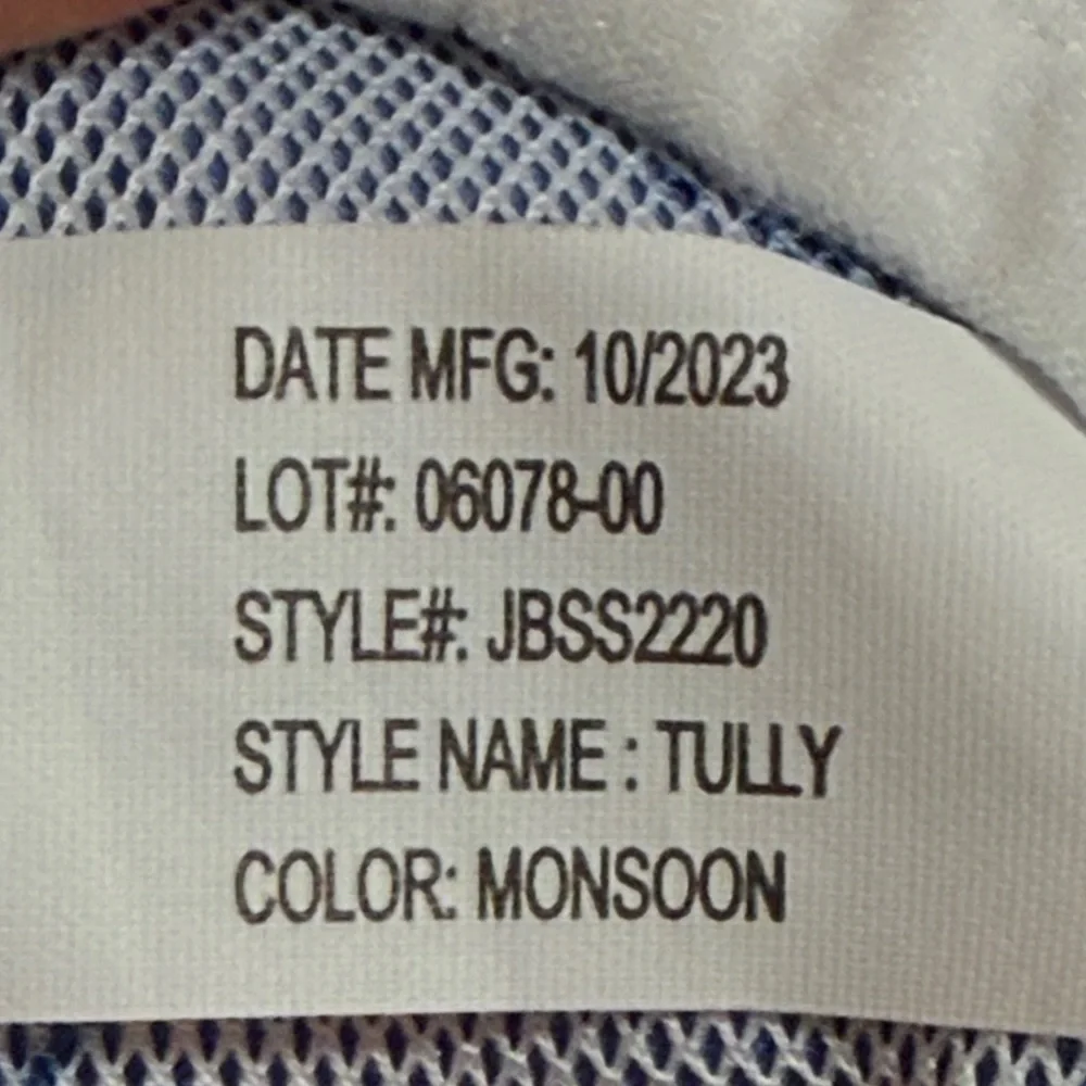 Johnnie-O Tully Monsoon Boys Sz 16 Color‎ Block Teal Lined Swim Trunks Waist Tie